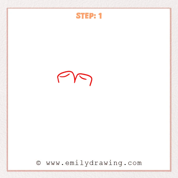 how to draw a hot chocolate - Step 1